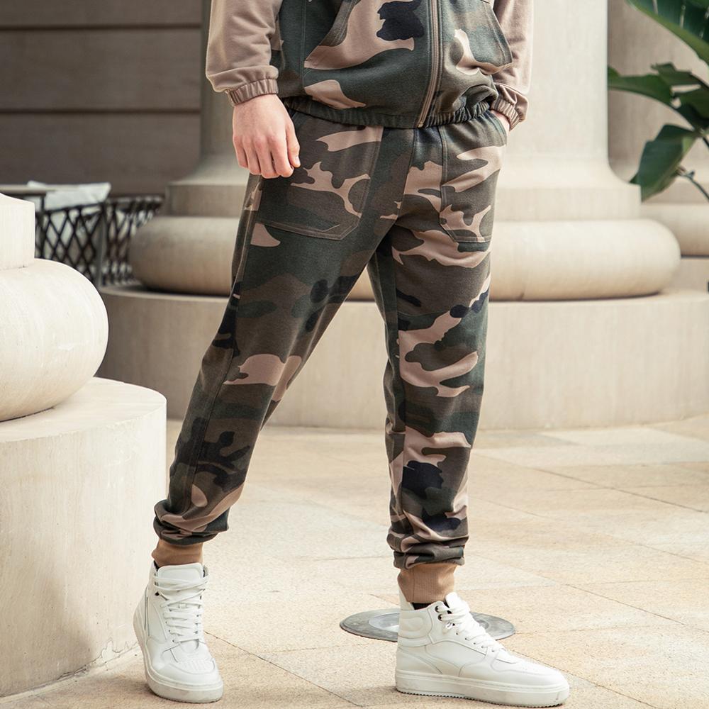 Men Sets Camouflage Casual Tracksuit 2020 Spring New Camo Jacket+Pants Sets Men's Sportswear Hooded Sweatshirt Sweatsuit Outdoor