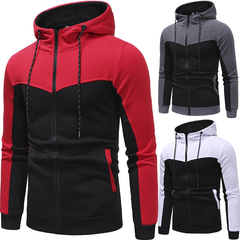 New Fashion Men Set Zipper Hoodies+Pants Sets Male Tracksuit Men's Casual Slim Fit Sportswear Male Brand Sweat Shirts Clothing