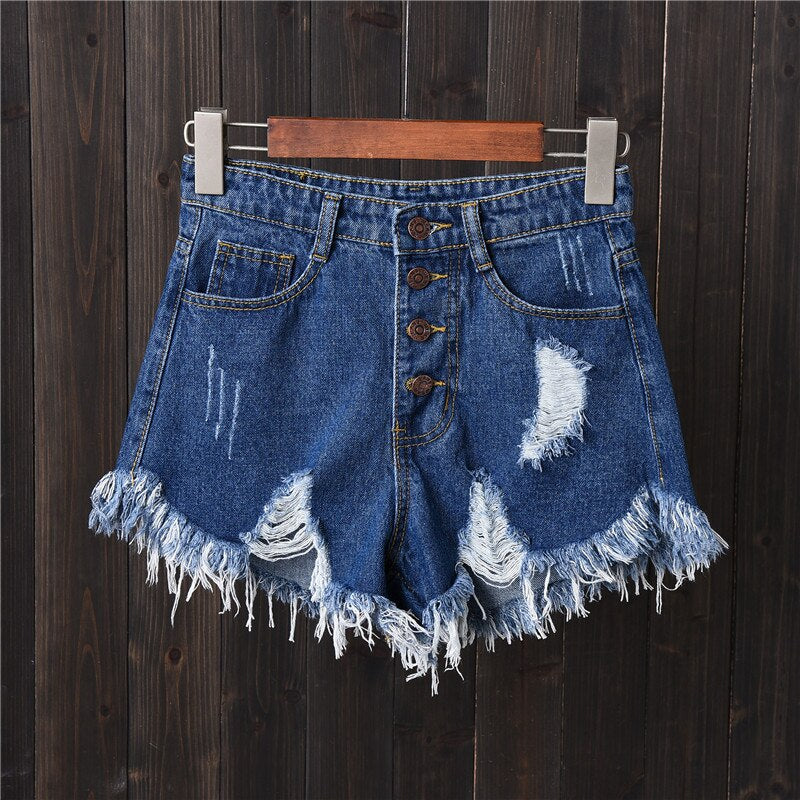 DJGRSTER Sexy Jeans Shorts Women Summer Booty Shorts Mini Denim Short Feminino Casual Jean Black Shorts Vintage Plus Size S-6XL