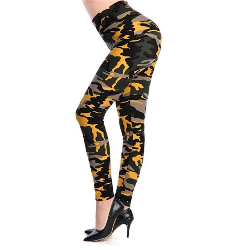 VISNXGI New Fashion 2020 Camouflage Printing Elasticity Leggings Camouflage Fitness Pant Legins Casual Milk Legging For Women
