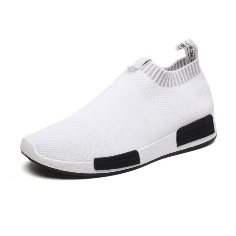 Sneakers Shoes Men Socks Stretch Fabric Male
