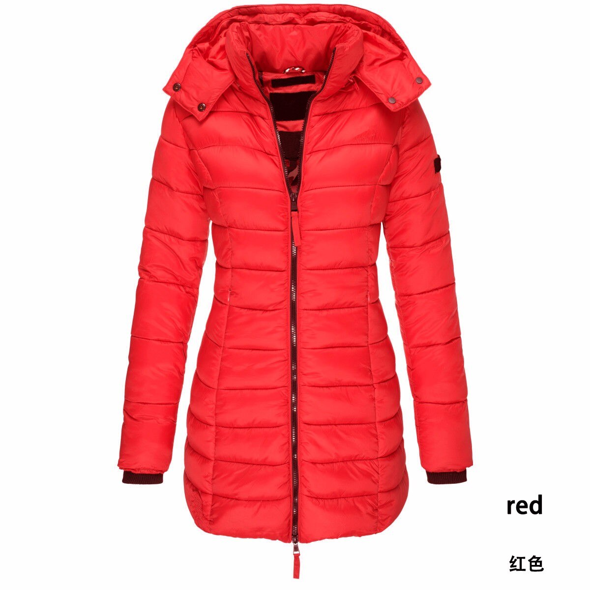 Zogaa Brand Women Parkas Winter Jacket Coat Casual Slim Fit Cotton Padded Jacket Long Parka Women Wadded Warm Hooded Overcoats